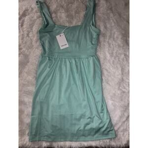 Savrae women's sz. XS mint green "Savannah square Neck mini" dress. New w/tags